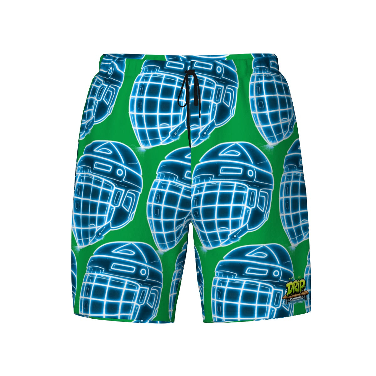 W2W Pro Mesh Hybrid Shorts - Hockey Helmet Neon Blue Green