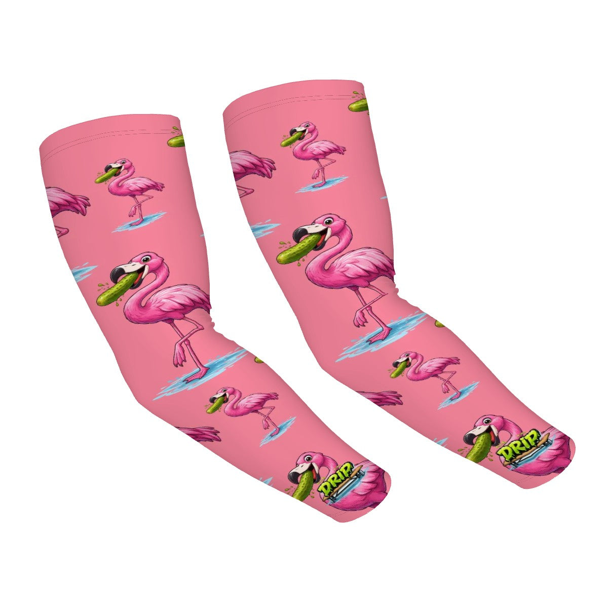 Drip Bench Performance Arm Sleeves - Pickle Flamingo Pink