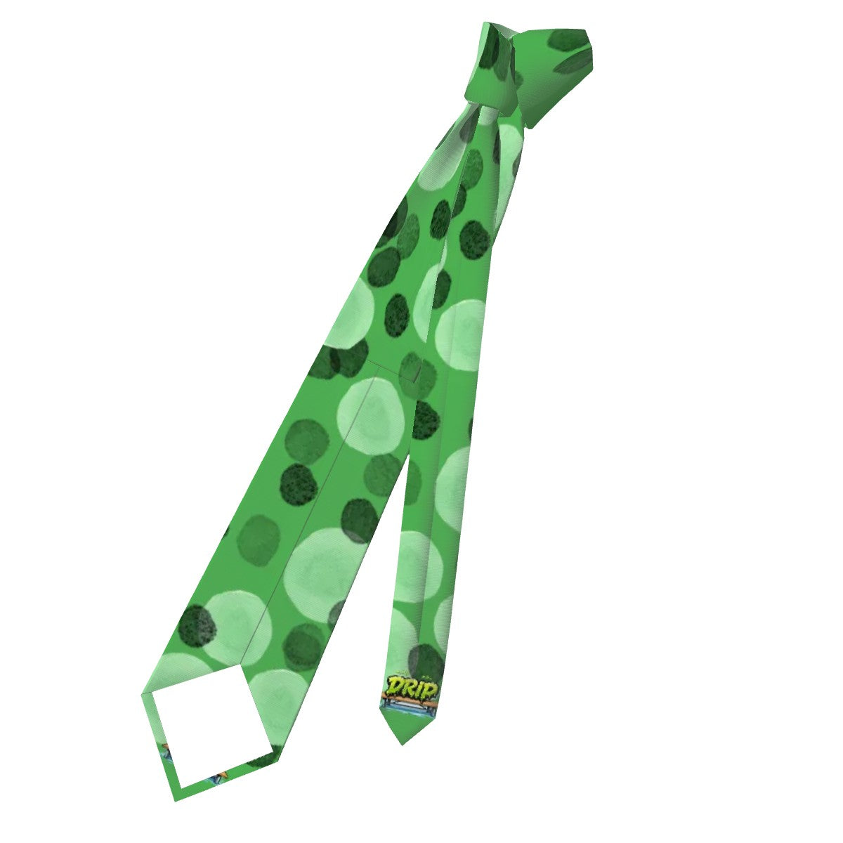 Game Day Tie - Polka Dot Sketch Green