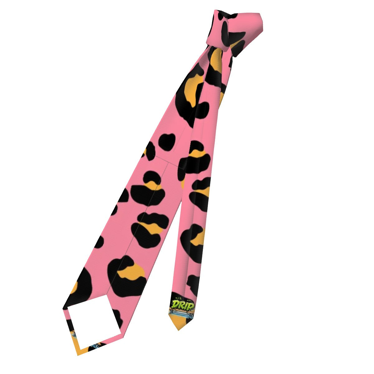 Game Day Tie - Drip Bench Leopard Pink