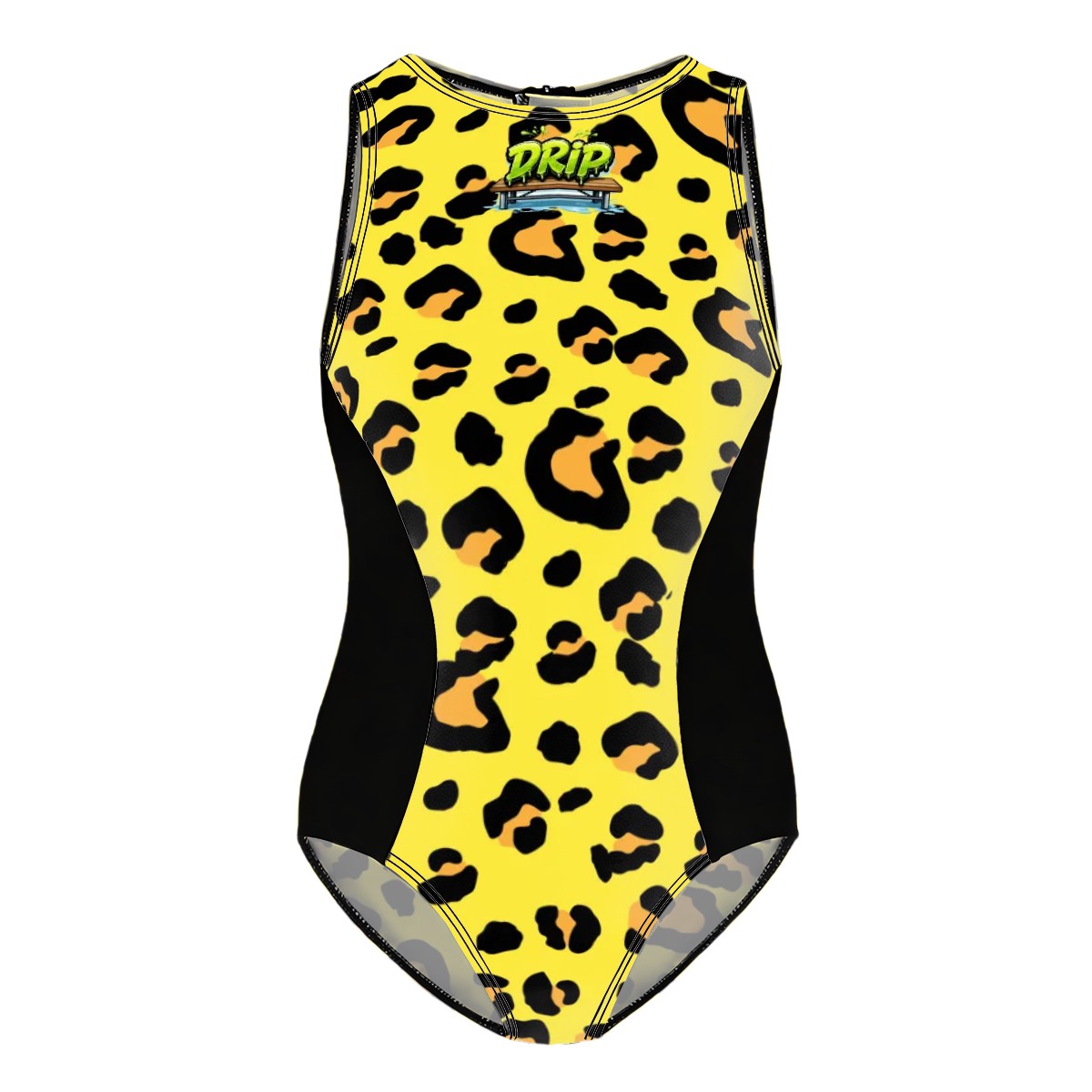 Girls One Piece Swimsuits - Drip Bench Leopard
