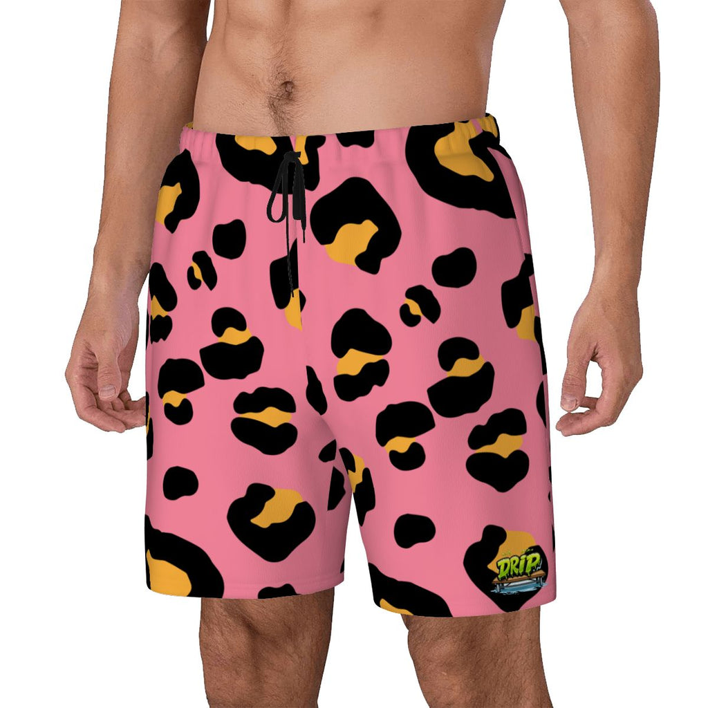 W2W Pro Mesh Hybrid Shorts - Drip Bench Leopard Pink