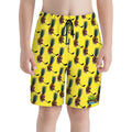 Youth Swim Shorts - Piney Snipes Yellow