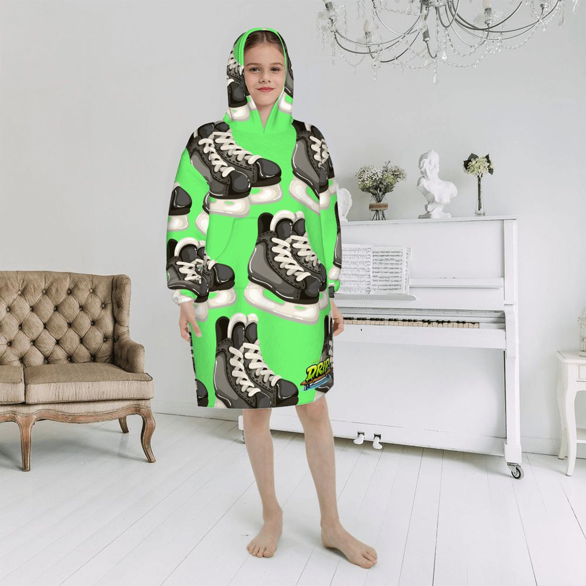 Youth Blanket Sweatshirt - Hot Green