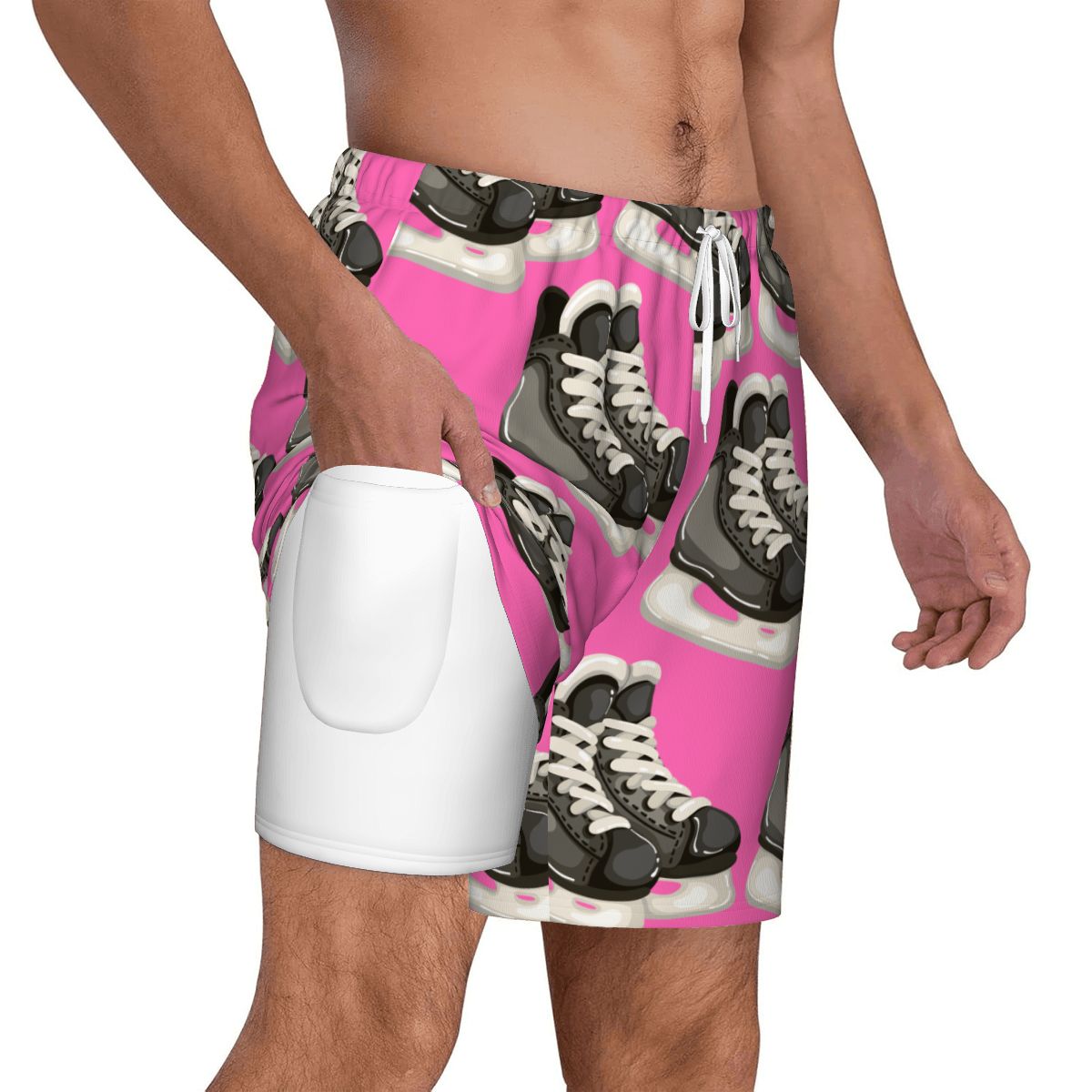 W2W Pro Mesh Hybrid Shorts - Hockey Skates Hot Pink