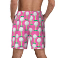 W2W Pro Mesh Hybrid Shorts - Golf Ball and Tee Hot Pink