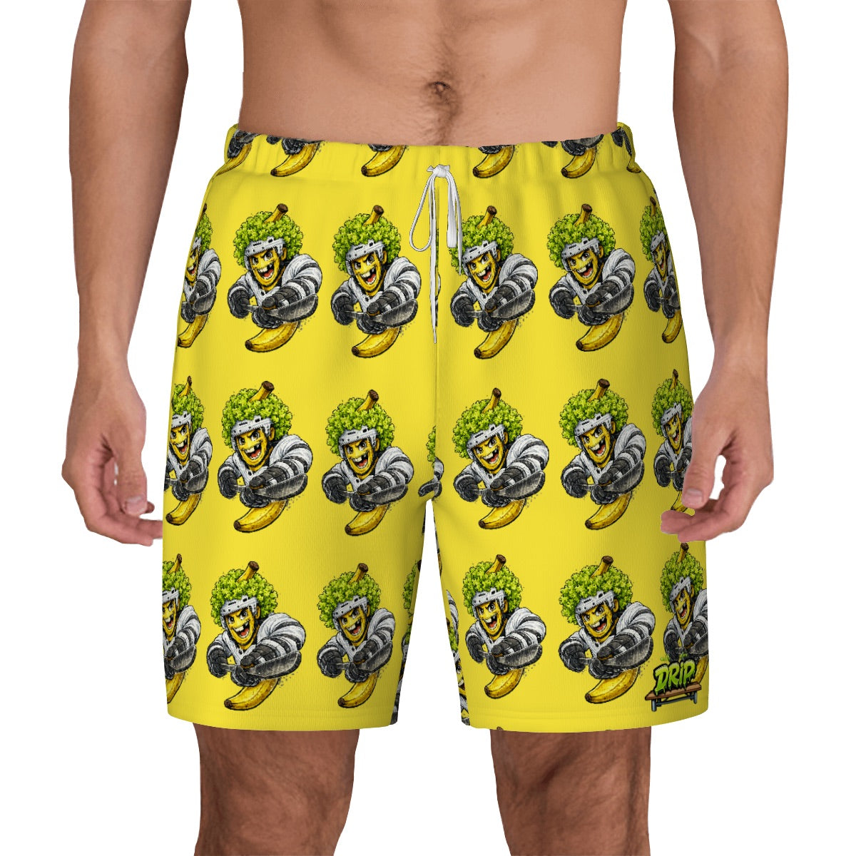 W2W Pro Mesh Hybrid Shorts - Banana Lettuce Flow