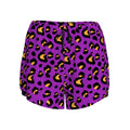 Drip Bench Women's Shorts - Leopard Purple