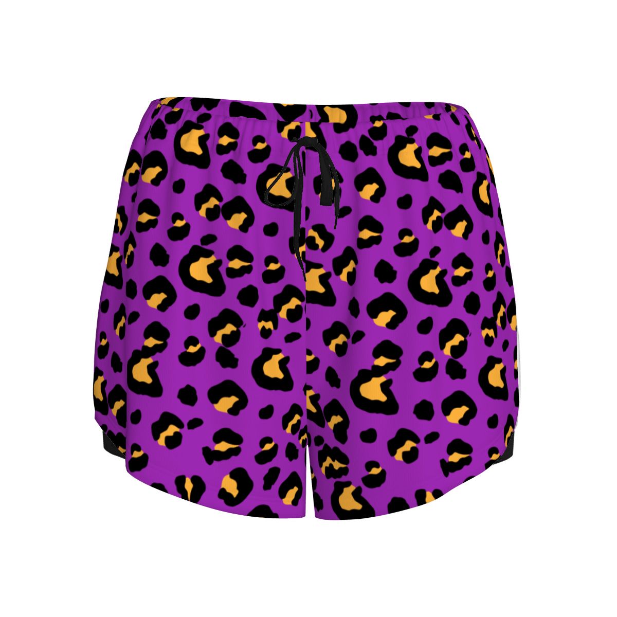 Drip Bench Women's Shorts - Leopard Purple
