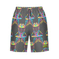Men/Teen Swim Shorts - Lacrosse Rainbow Drip Charcoal