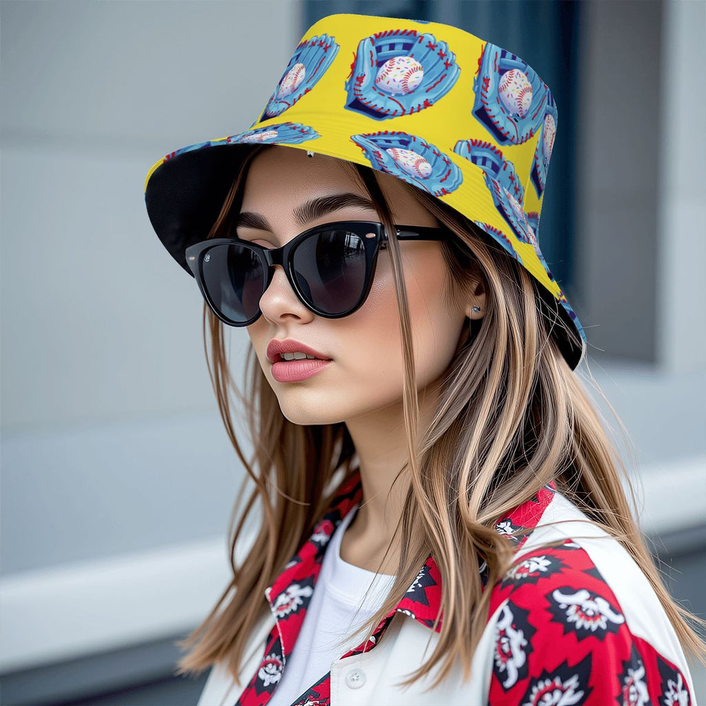 Drip Bucket Hat - Baseball Sprinkles Drip Yellow