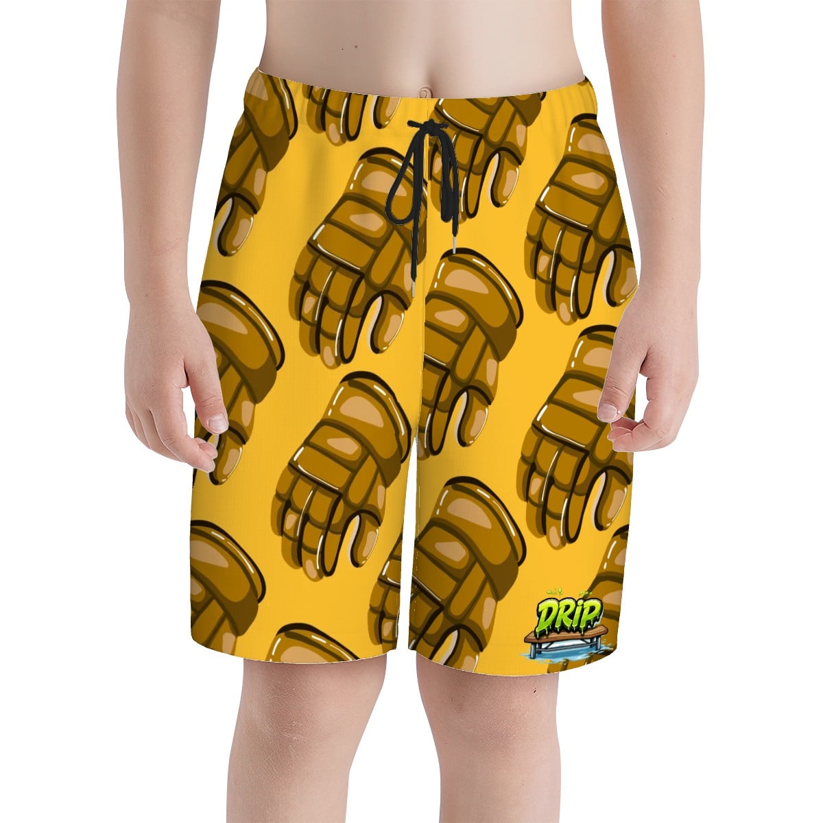 Youth Swim Shorts - Golden Hockey Gloves Gold
