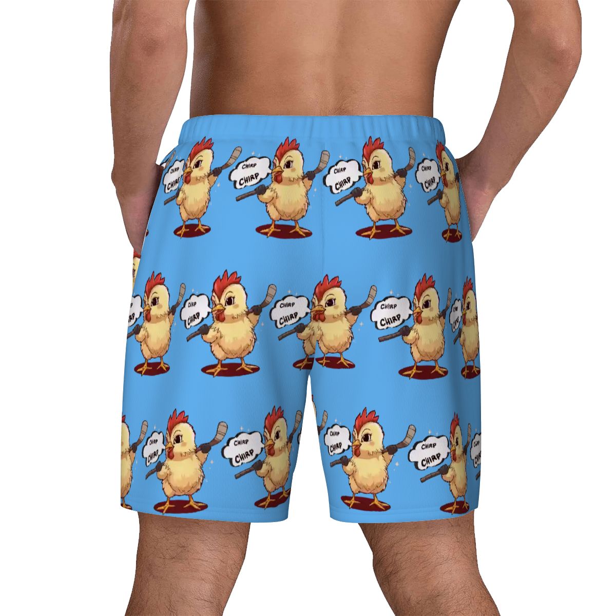 W2W Pro Mesh Hybrid Shorts - Hockey Chirp Chirp Blue