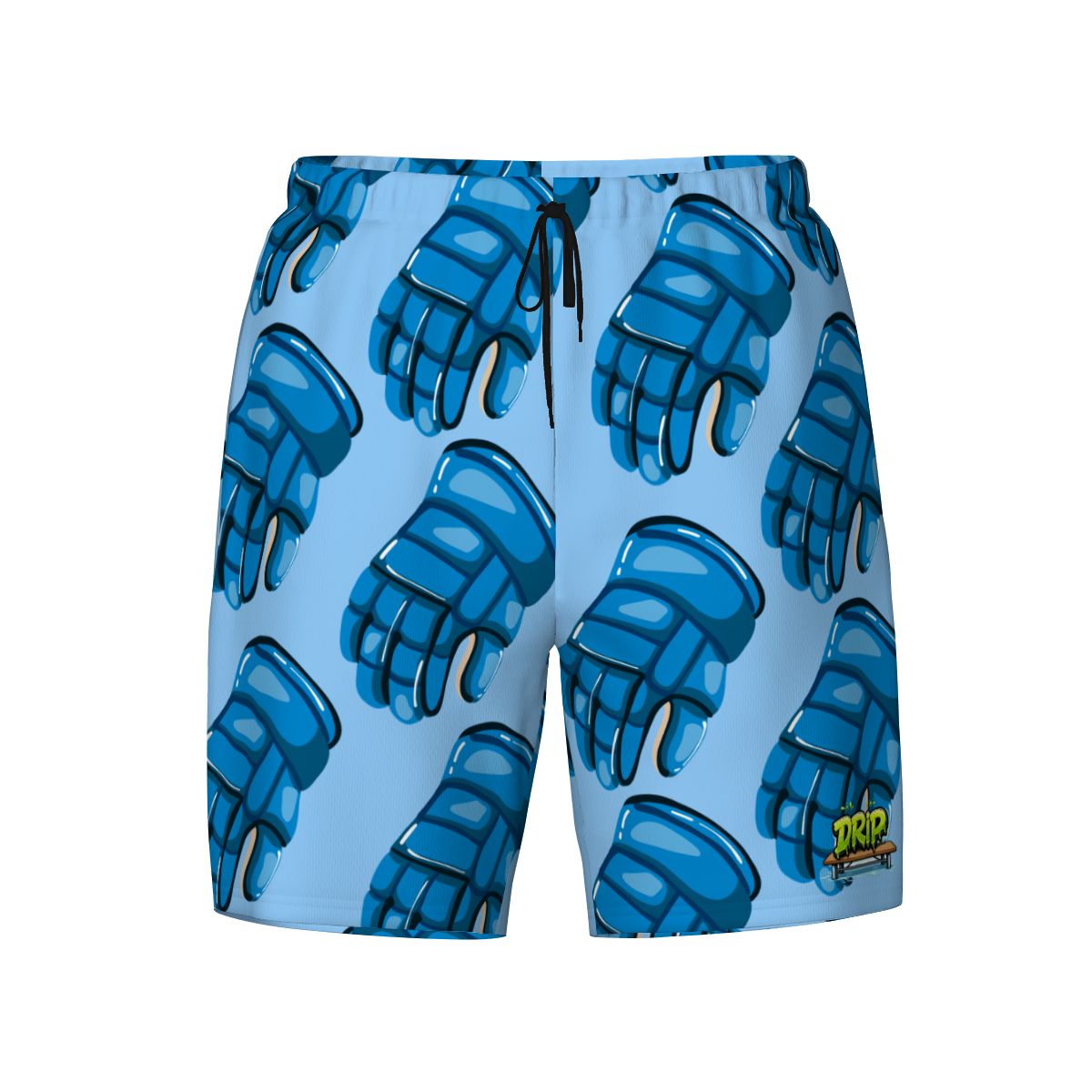 W2W Pro Mesh Hybrid Shorts - Blue Hockey Gloves Ice Blue