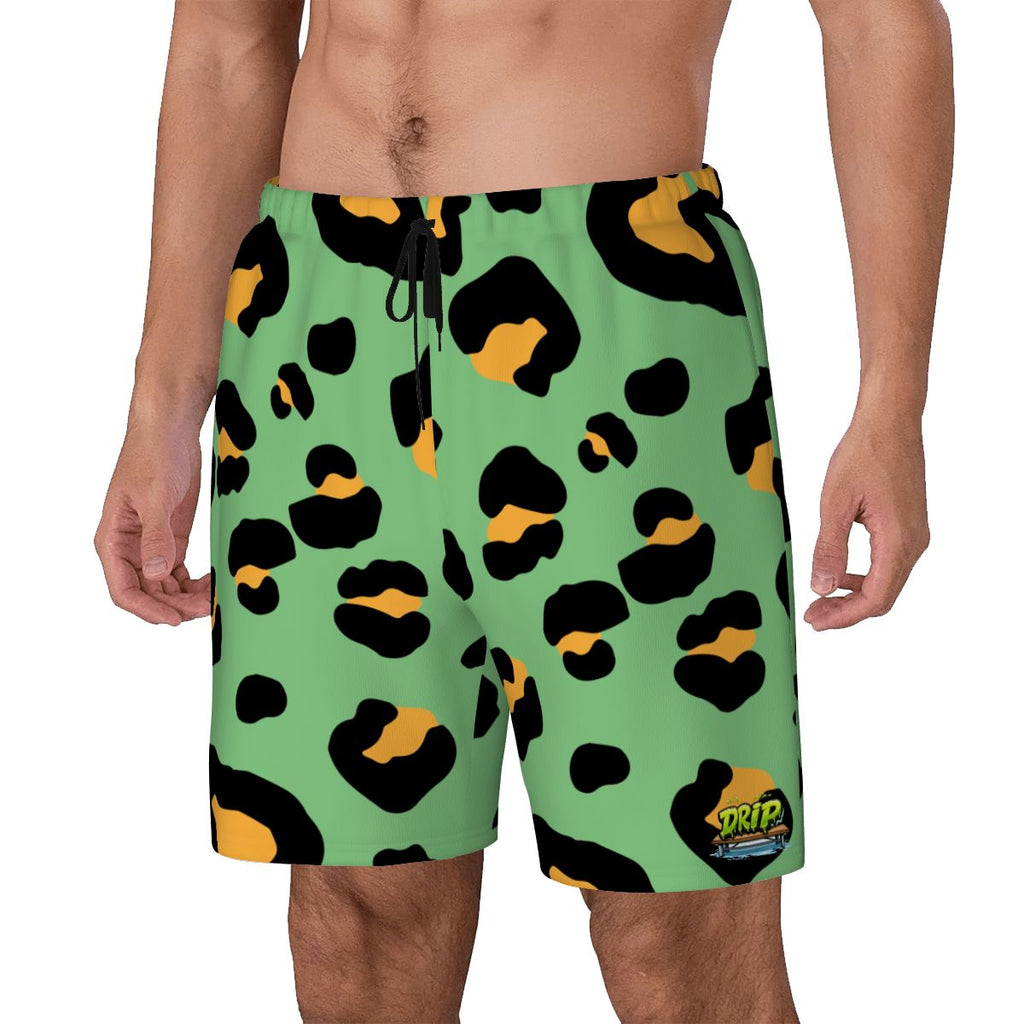 W2W Pro Mesh Hybrid Shorts - Drip Bench Leopard Green