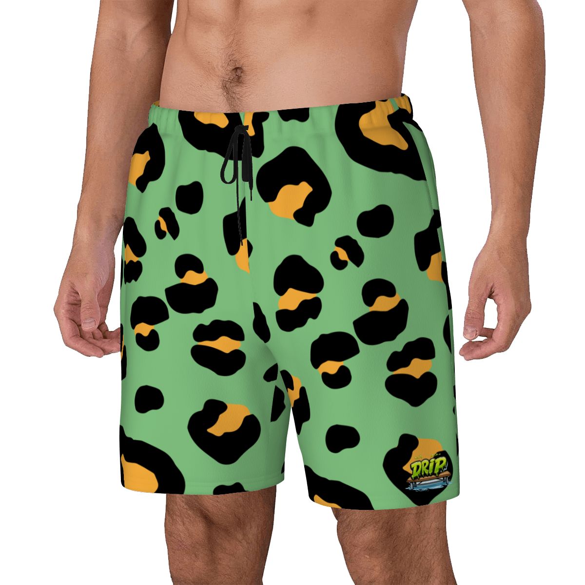 W2W Pro Mesh Hybrid Shorts - Drip Bench Leopard Green