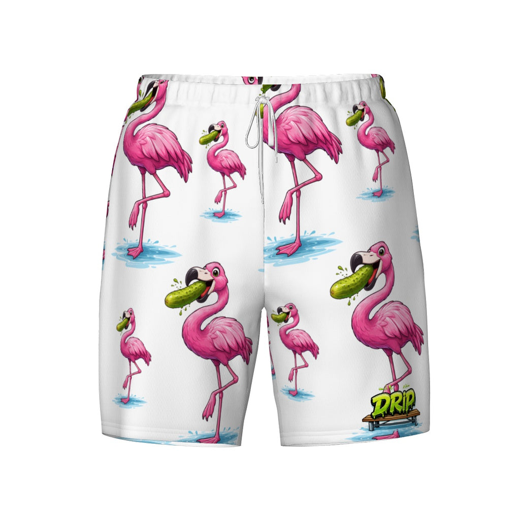 W2W Pro Mesh Hybrid Shorts - Pickle Flamingo White