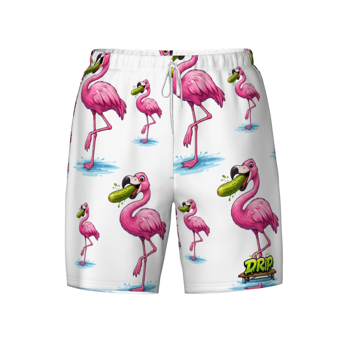 W2W Pro Mesh Hybrid Shorts - Pickle Flamingo White
