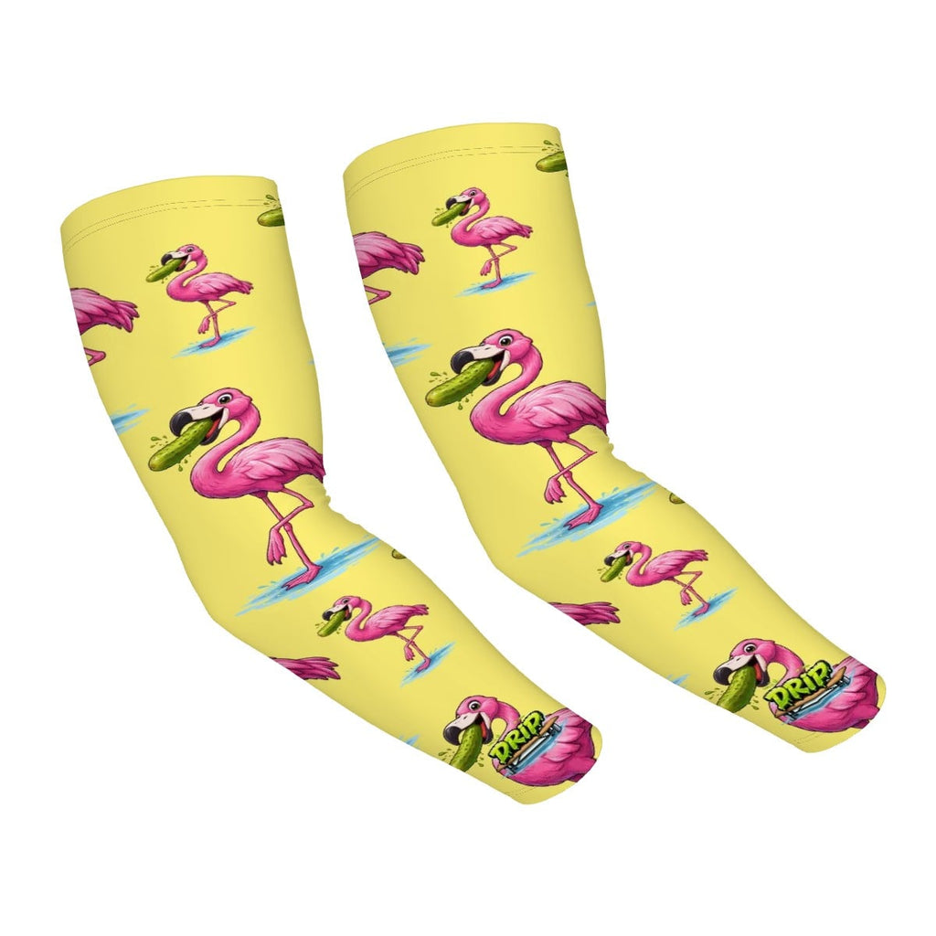 Drip Bench Performance Arm Sleeves - Pickle Flamingo Yellow
