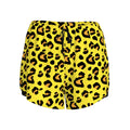 Drip Bench Women's Shorts - Leopard Yellow