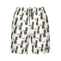 Men/Teen Swim Shorts - Piney Snipes White