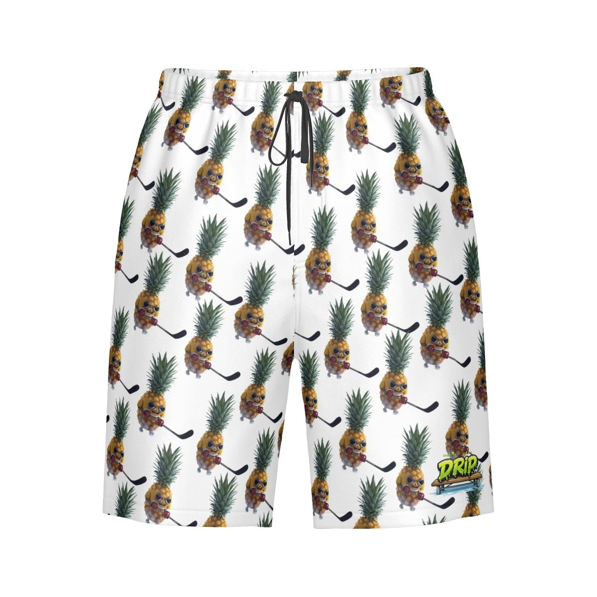 Men/Teen Swim Shorts - Piney Snipes White