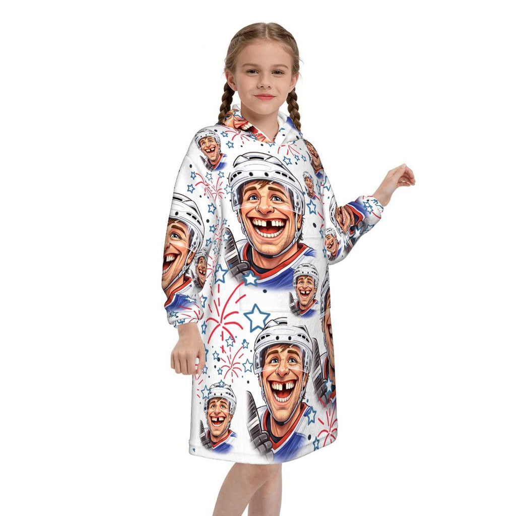 Youth Blanket Sweatshirt - Red White and Tooth