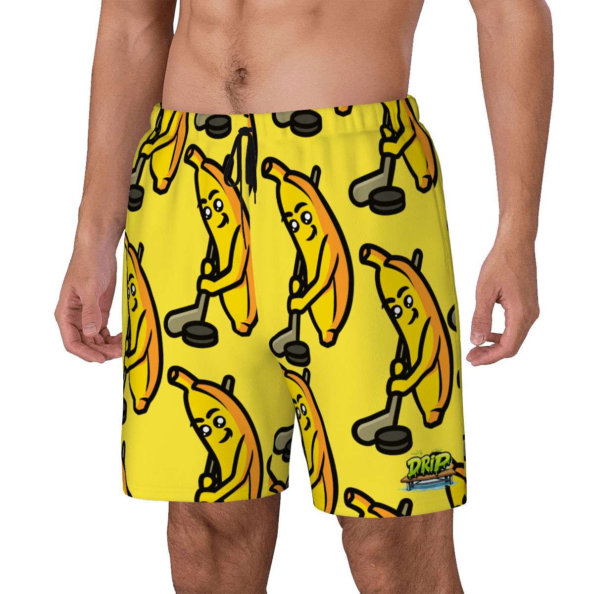 W2W Pro Mesh Hybrid Shorts - Bananas for Hockey Yellow