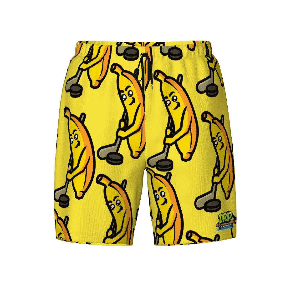 W2W Pro Mesh Hybrid Shorts - Bananas for Hockey Yellow