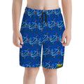 Youth Swim Shorts - Goalie Helmet Sketch Midnight