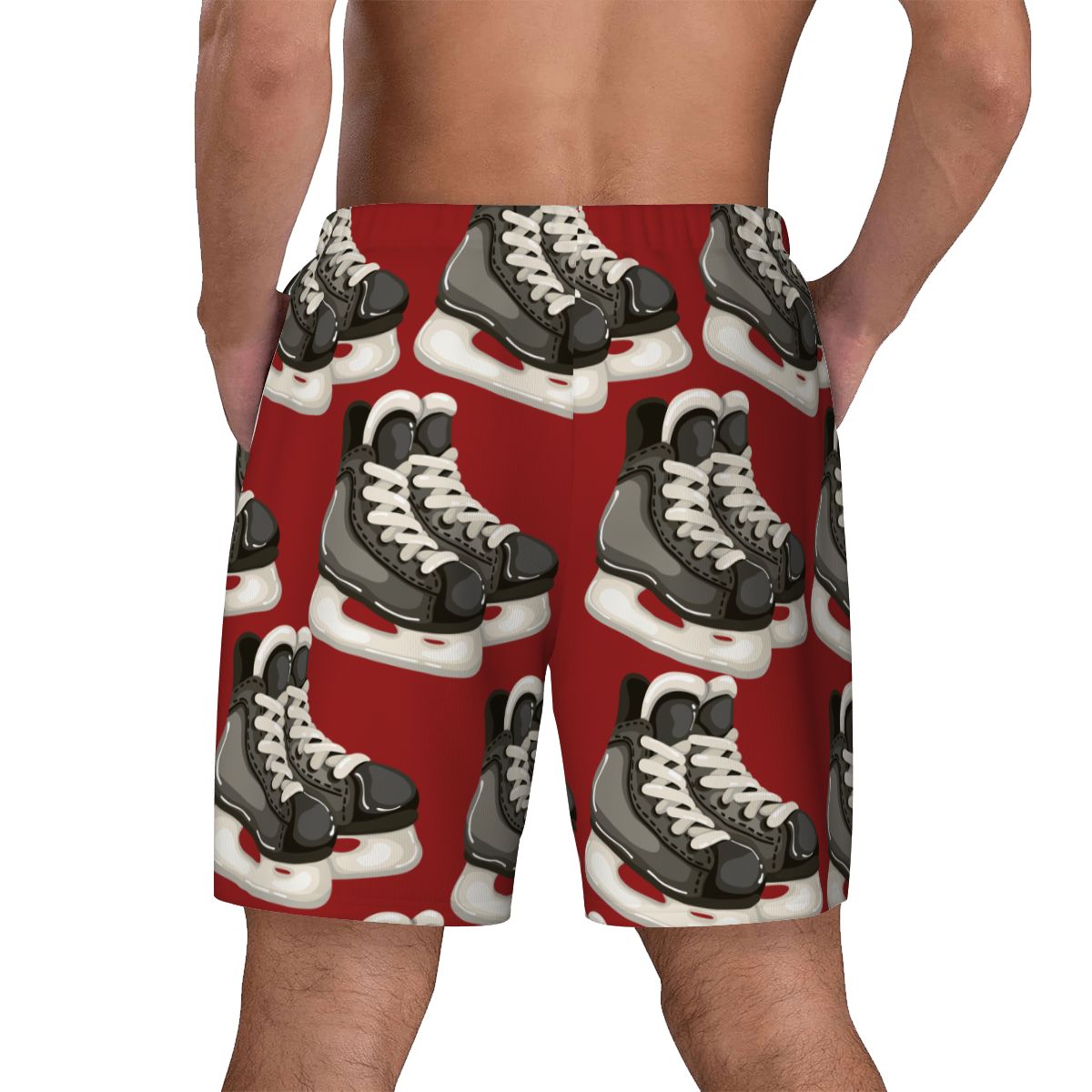 W2W Pro Mesh Hybrid Shorts - Hockey Skates Classic Red