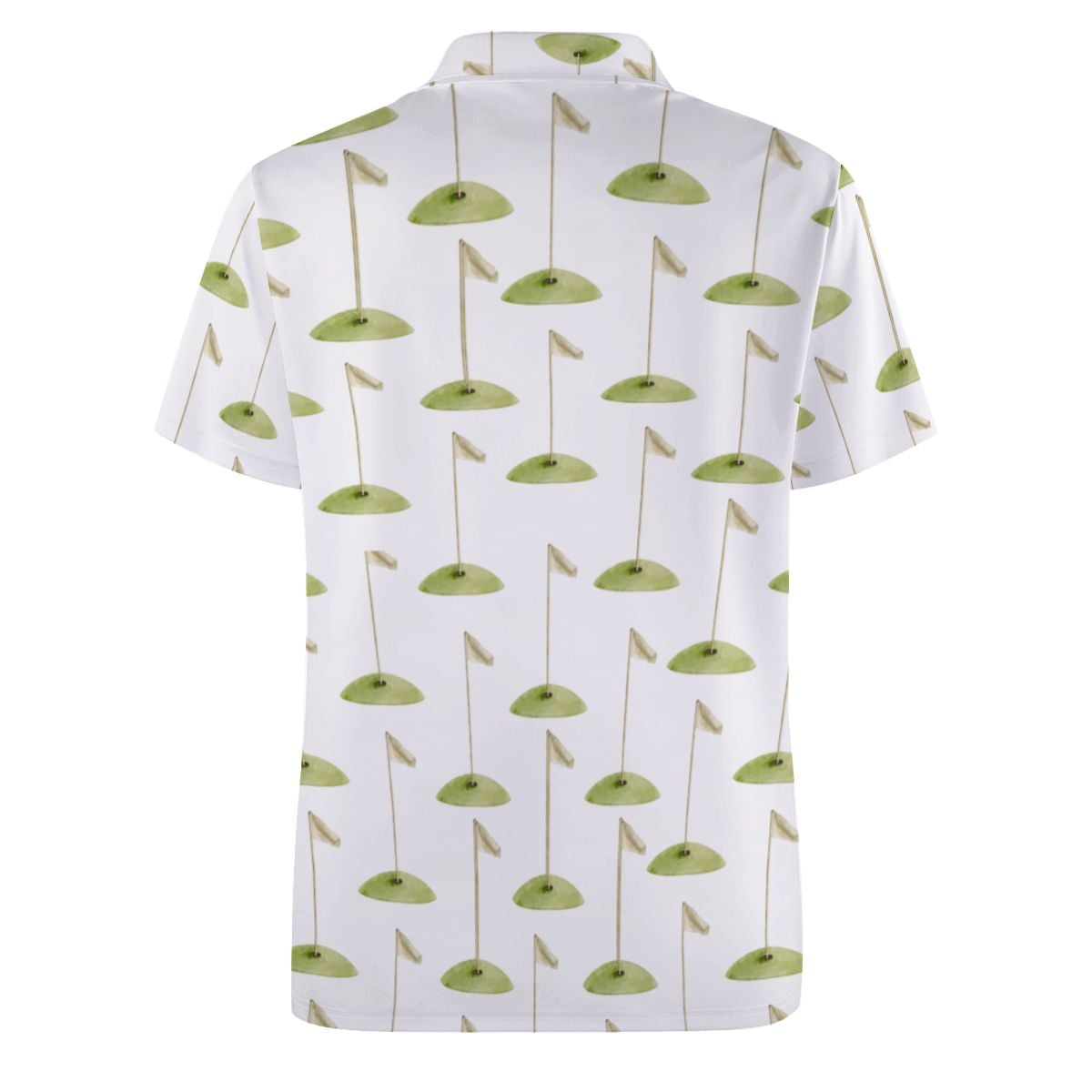 Uncle Golf Shirt - Hole Flag Sketch White