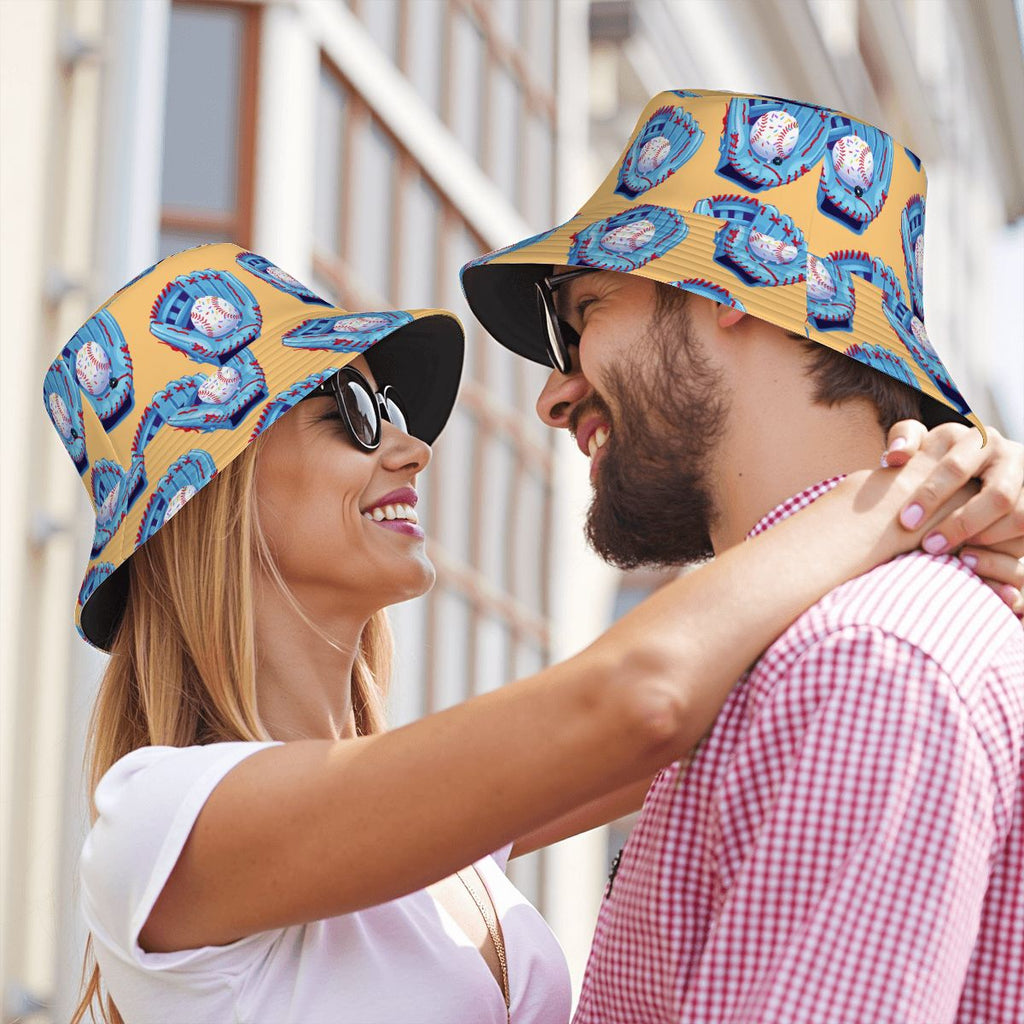 Drip Bucket Hat - Baseball Sprinkles Drip Sherbert Orange