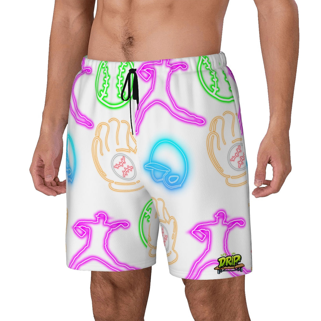 W2W Pro Mesh Hybrid Shorts - White Neon Lights