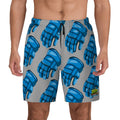 W2W Pro Mesh Hybrid Shorts - Blue Hockey Gloves Grey